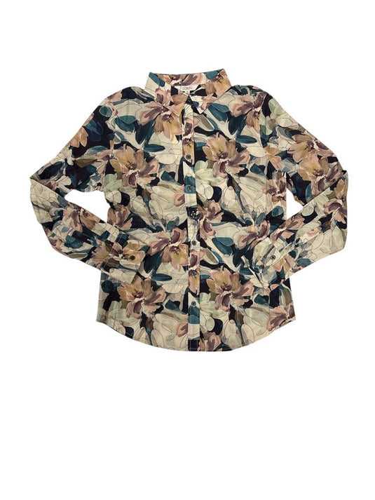 Corfu Womens 100% Cotton Print Shirt - Velvet Bloom