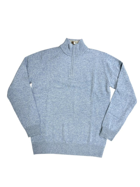 Ansett Mens Merino Wool Cashmere Half Zip