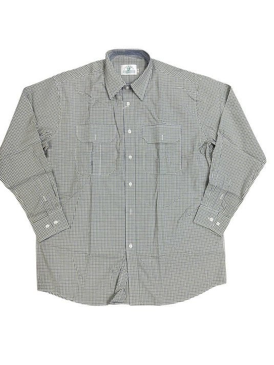 Country Tradition Mens Long Sleeve Shirt - Green/Navy