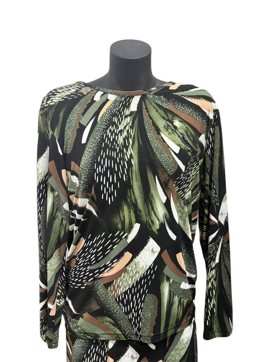 Formation Womens Multi Colour Knit Top - Forest
