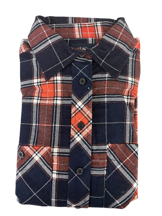 Milton Ladies Flannelette Shirts - Rust
