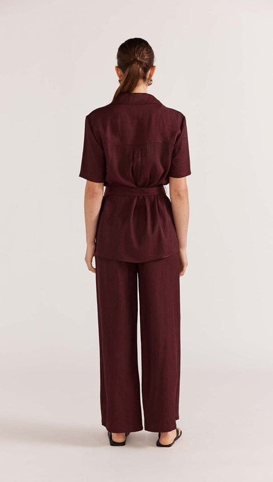 Staple The Label Womens Astor Belted Shirt