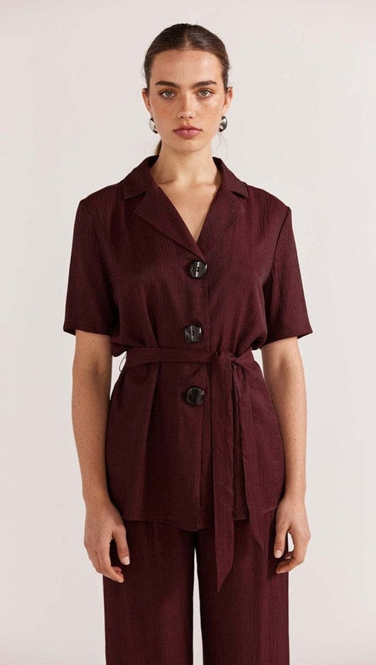Staple The Label Womens Astor Belted Shirt