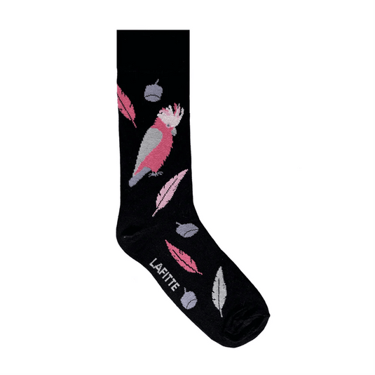 Lafitte Pink Galah Crew Socks