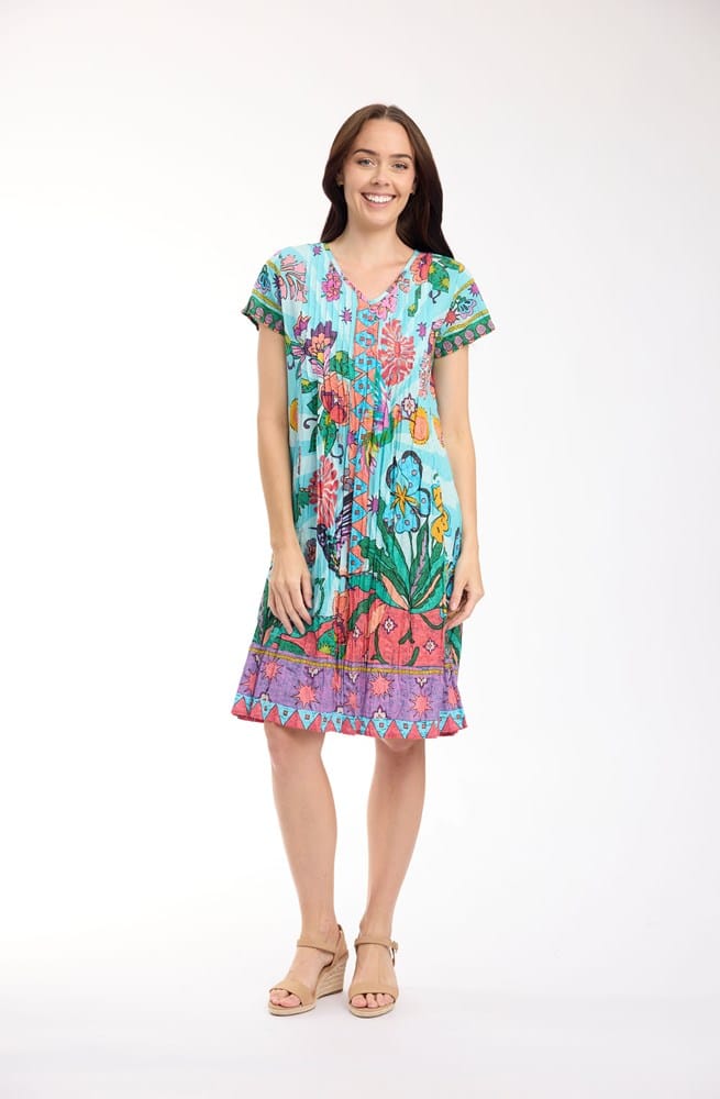Load image into Gallery viewer, Orientique Womens Provence Dress Easy Fit
