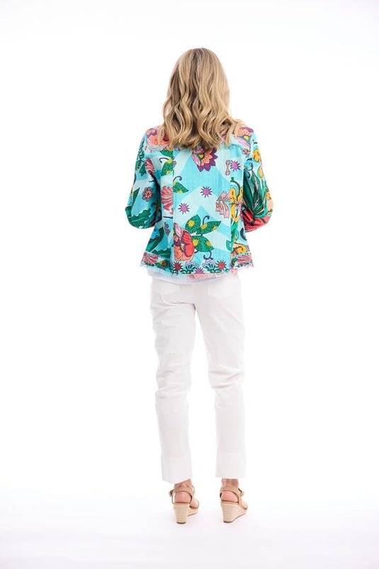 Orientique Womens Provence Jacket Fringe