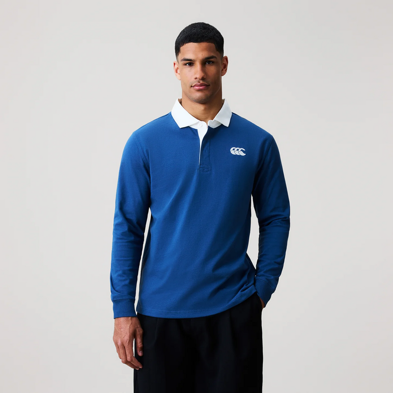 Load image into Gallery viewer, Canterbury Mens Solid Dye Rugby Jersey - Ensign Blue
