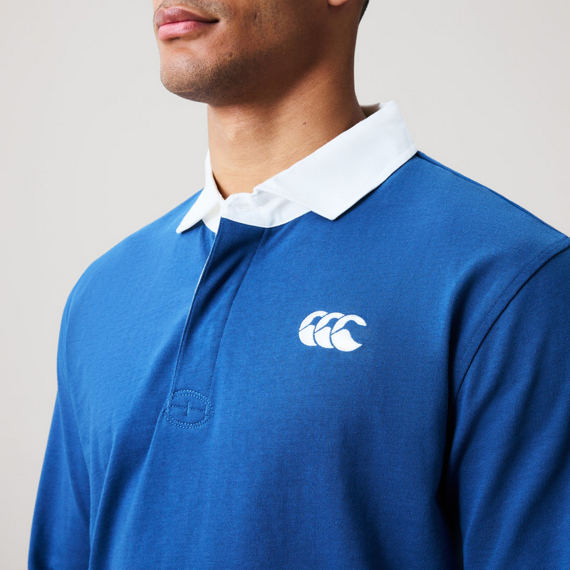 Load image into Gallery viewer, Canterbury Mens Solid Dye Rugby Jersey - Ensign Blue
