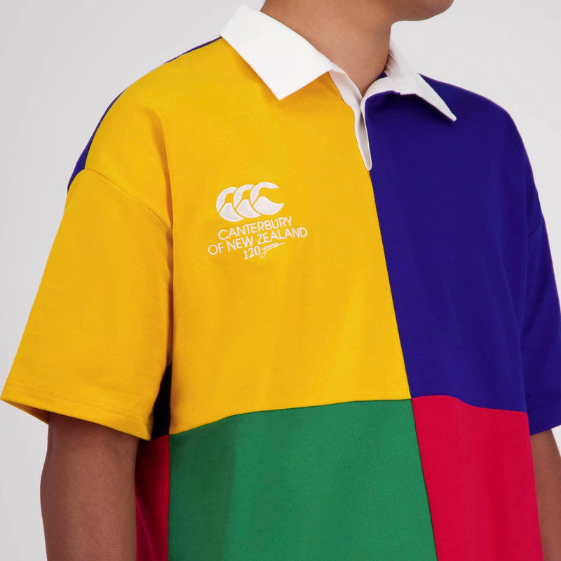 Load image into Gallery viewer, Canterbury Mens Harlequin Block Short Sleeve Rugby
