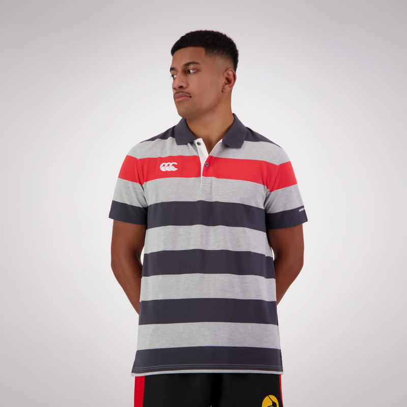 Load image into Gallery viewer, Canterbury Mens Engineered Stripe Polo
