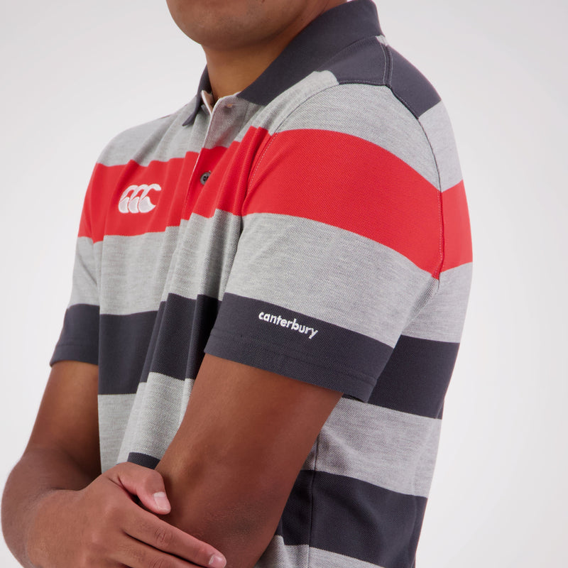 Load image into Gallery viewer, Canterbury Mens Engineered Stripe Polo
