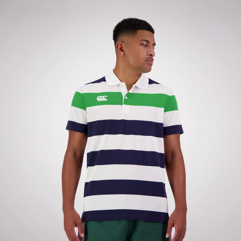 Load image into Gallery viewer, Canterbury Mens Engineered Stripe Polo
