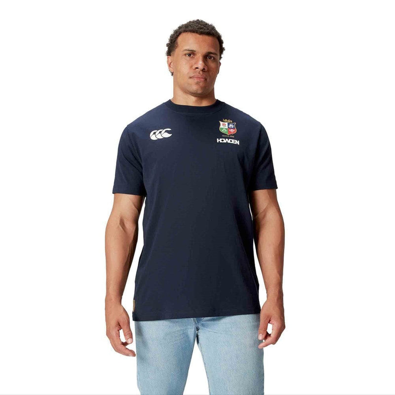 Load image into Gallery viewer, Mens British &amp; Irish Lions Dark Sapphire Cotton CCC Jersey Tee
