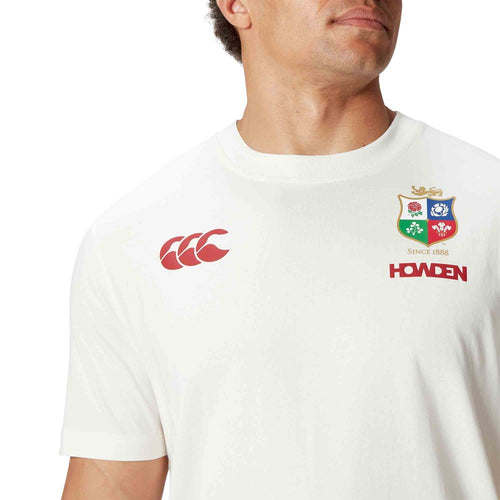 Mens British & Irish Lions Egret Cotton CCC Jersey Tee