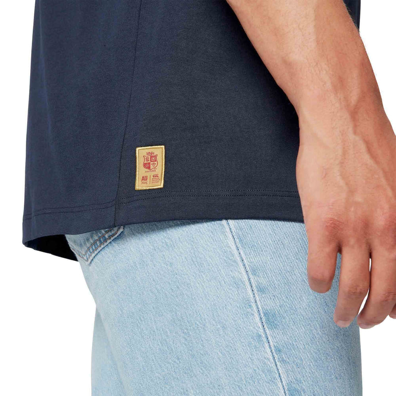 Load image into Gallery viewer, Mens British &amp; Irish Lions Dark Sapphire Cotton CCC Jersey Tee
