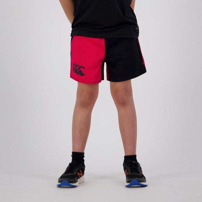 Canterbury Kids Harlequin Short - Scarlet/Black