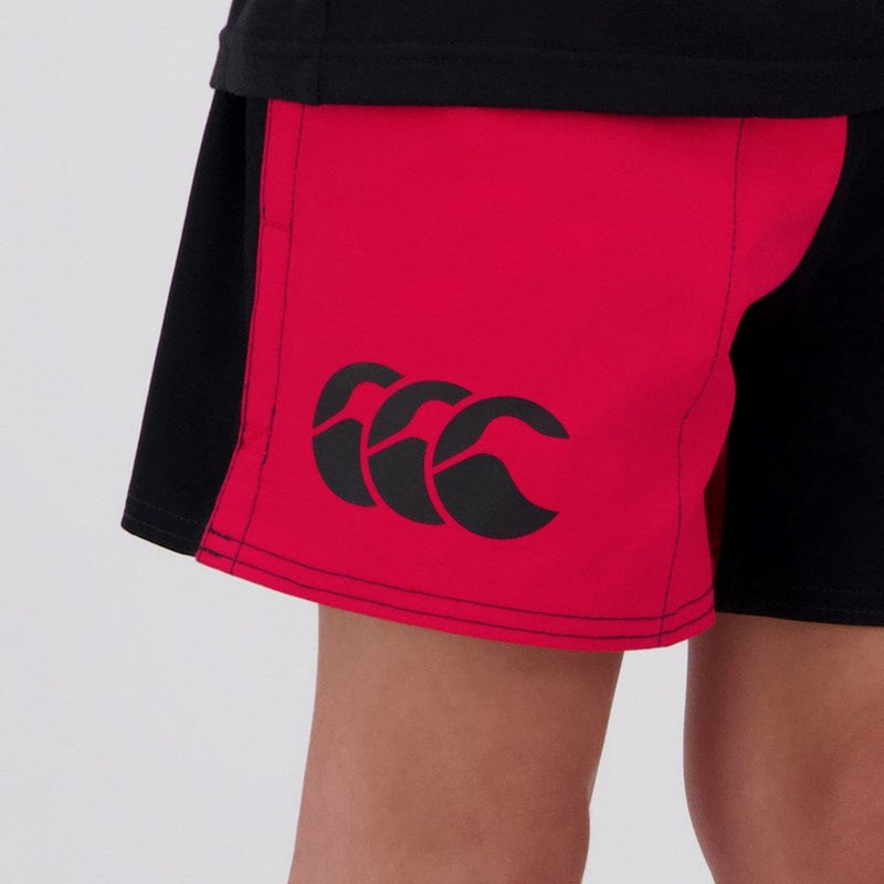 Load image into Gallery viewer, Canterbury Kids Harlequin Short - Scarlet/Black

