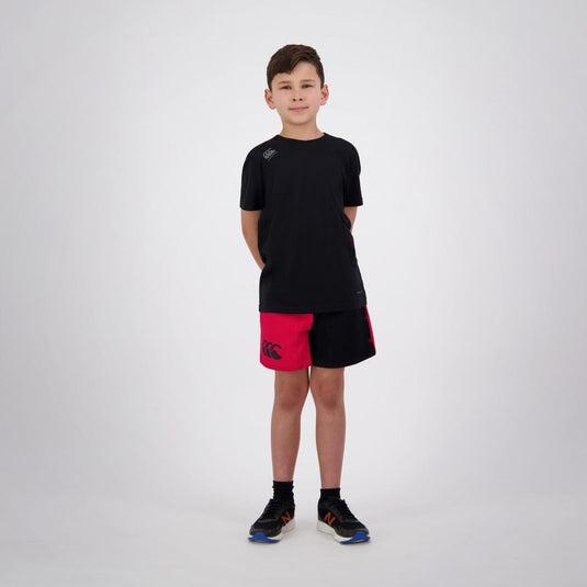 Canterbury Kids Harlequin Short - Scarlet/Black