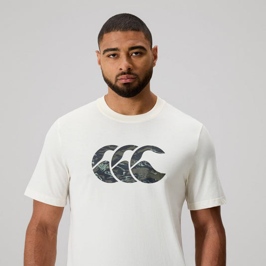 Canterbury Mens Force CCC T-Shirt AM - Egret