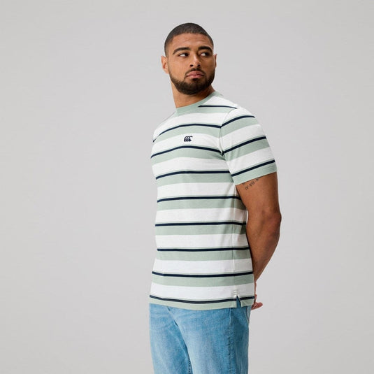 Canterbury Mens Fundamentals Stripe T-Shirt - Iceberg Green