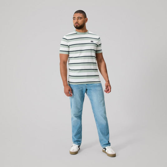 Canterbury Mens Fundamentals Stripe T-Shirt - Iceberg Green
