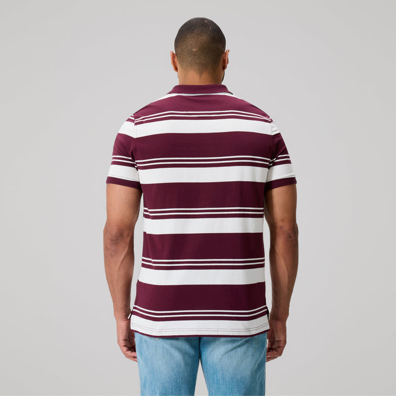 Load image into Gallery viewer, Canterbury Mens Engineered Stripe Polo - Fig

