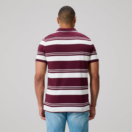 Canterbury Mens Engineered Stripe Polo - Fig