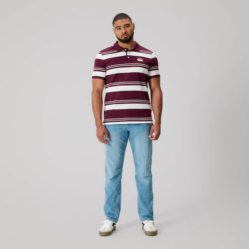 Canterbury Mens Engineered Stripe Polo - Fig