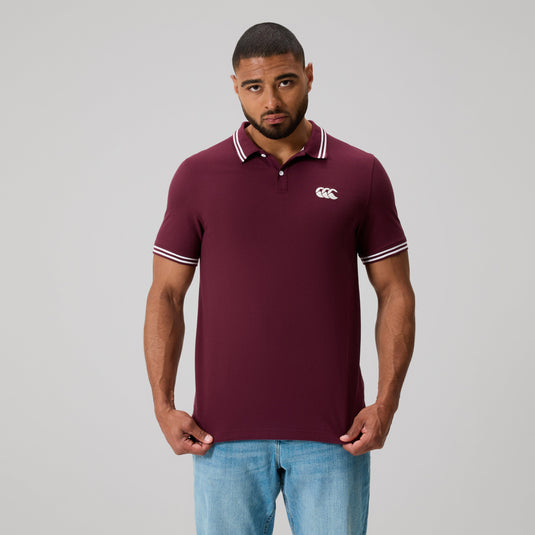 Canterbury Mens Solid Dye Polo - Fig