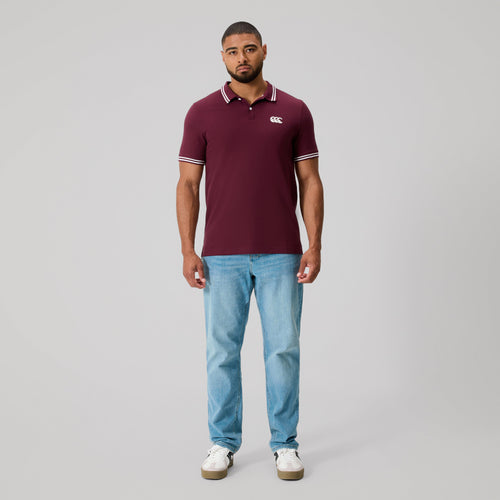 Canterbury Mens Solid Dye Polo - Fig