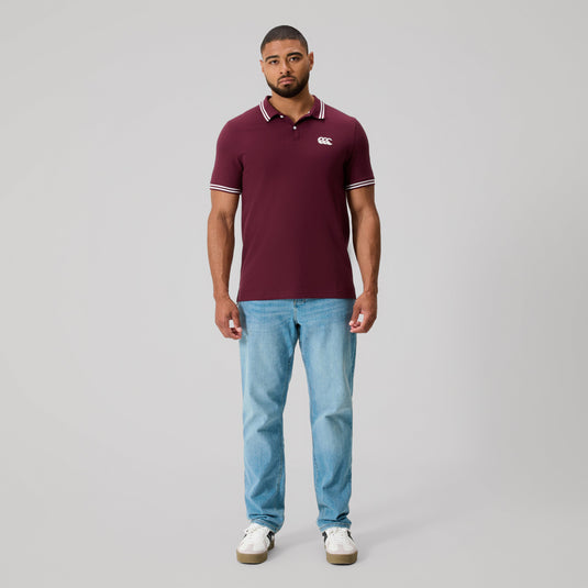 Canterbury Mens Solid Dye Polo - Fig