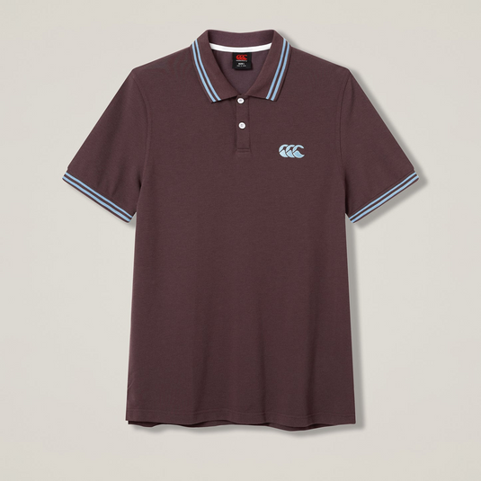 Canterbury Mens Solid Pique Polo - Bracken/Cronulla Blue