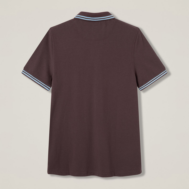 Load image into Gallery viewer, Canterbury Mens Solid Pique Polo - Bracken/Cronulla Blue
