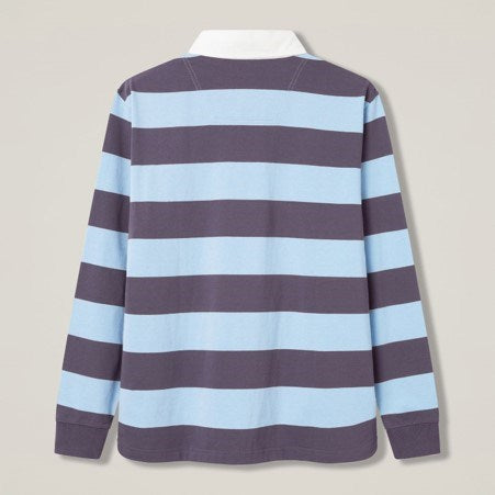 Load image into Gallery viewer, Canterbury Mens Striped Rugby Jersey - Plum Kitten/Cashmere Blue

