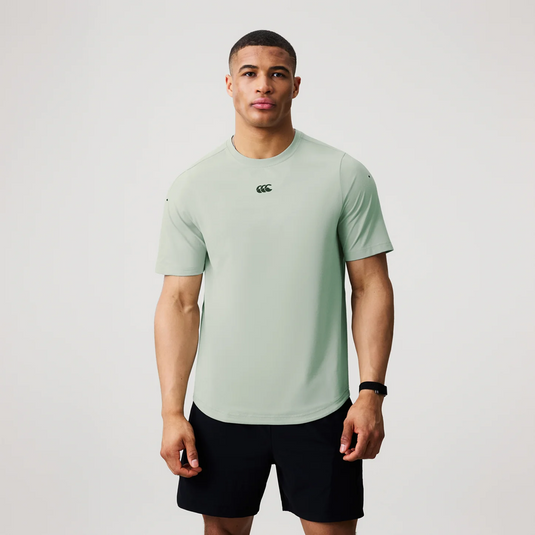Canterbury Mens Everest Dart Tech T-Shirt - Seafoam Green/Black