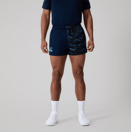 Canterbury Mens Force Harlequin Drill Short - Navy