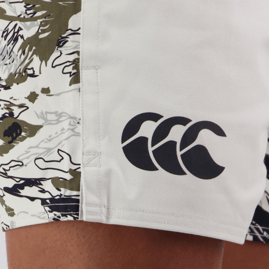 Canterbury Mens Force Harlequin Drill Short - Egret