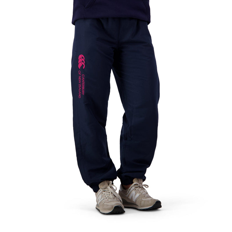 Load image into Gallery viewer, Canterbury Womens Cuffed Hem Stadium Pant - Navy/Fuchsia
