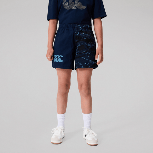 Canterbury Kids Force Harlequin Drill Short - Navy