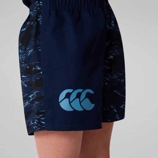 Canterbury Kids Force Harlequin Drill Short - Navy
