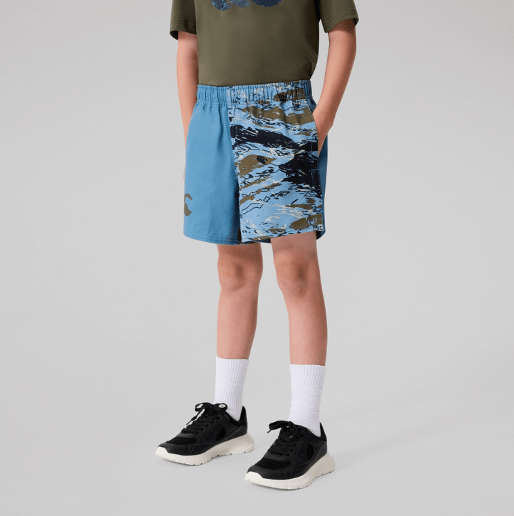 Load image into Gallery viewer, Canterbury Kids Force Harlequin Drill Short - Provincial Blue
