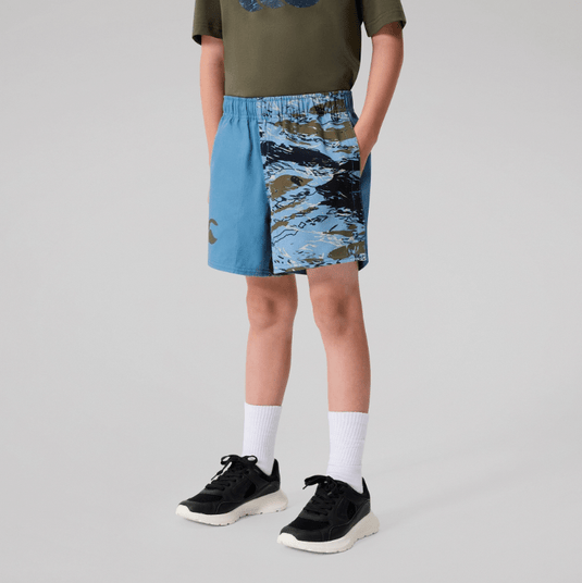 Canterbury Kids Force Harlequin Drill Short - Provincial Blue