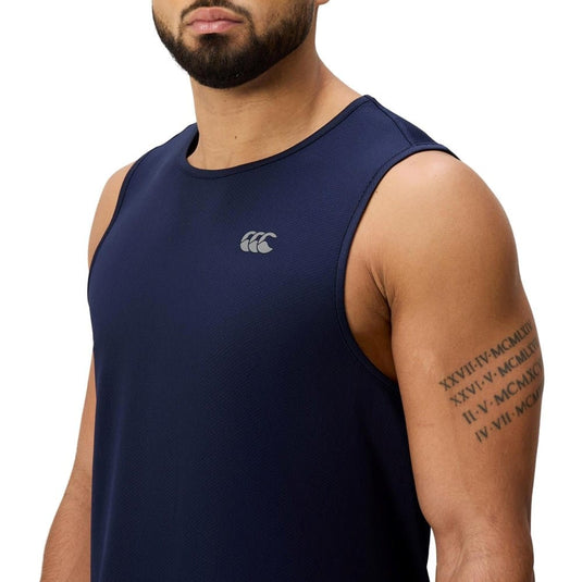 Canterbury Mens Tempo Singlet - Navy