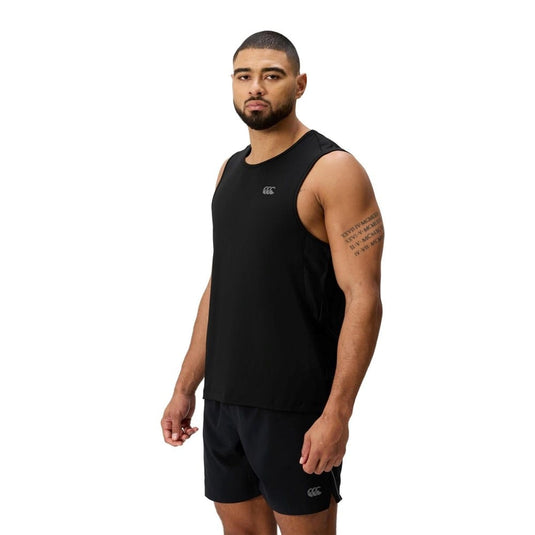 Canterbury Mens Tempo Singlet - Black