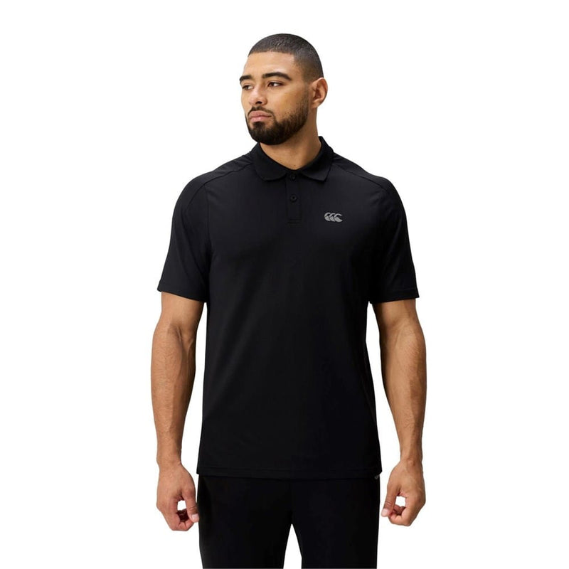 Load image into Gallery viewer, Canterbury Mens Tempo Polo Shirt - Black
