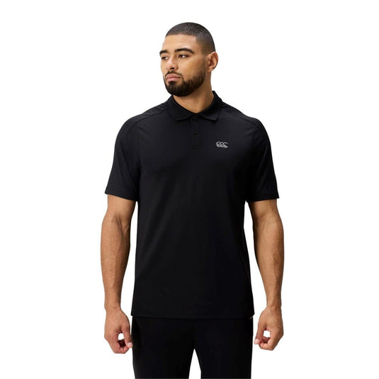 Canterbury Mens Tempo Polo Shirt - Black