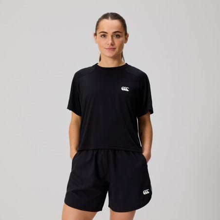 Canterbury Womens Tempo + T-Shirt - Black