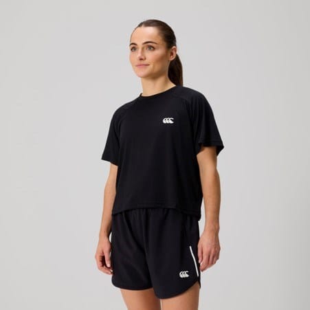 Canterbury Womens Tempo + T-Shirt - Black