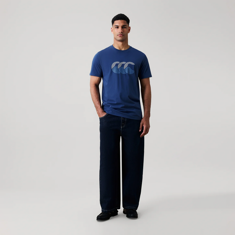 Load image into Gallery viewer, Canterbury Mens Fundamental T-Shirt - Ensign Blue
