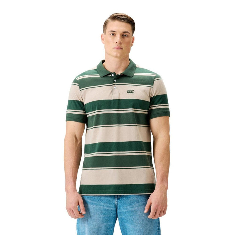 Load image into Gallery viewer, Canterbury Mens Fundamentals Stripe Polo

